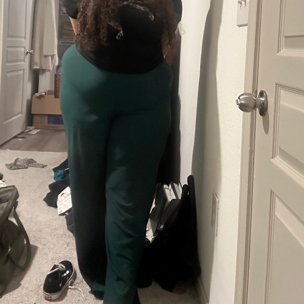Green Wide Leg Trouser